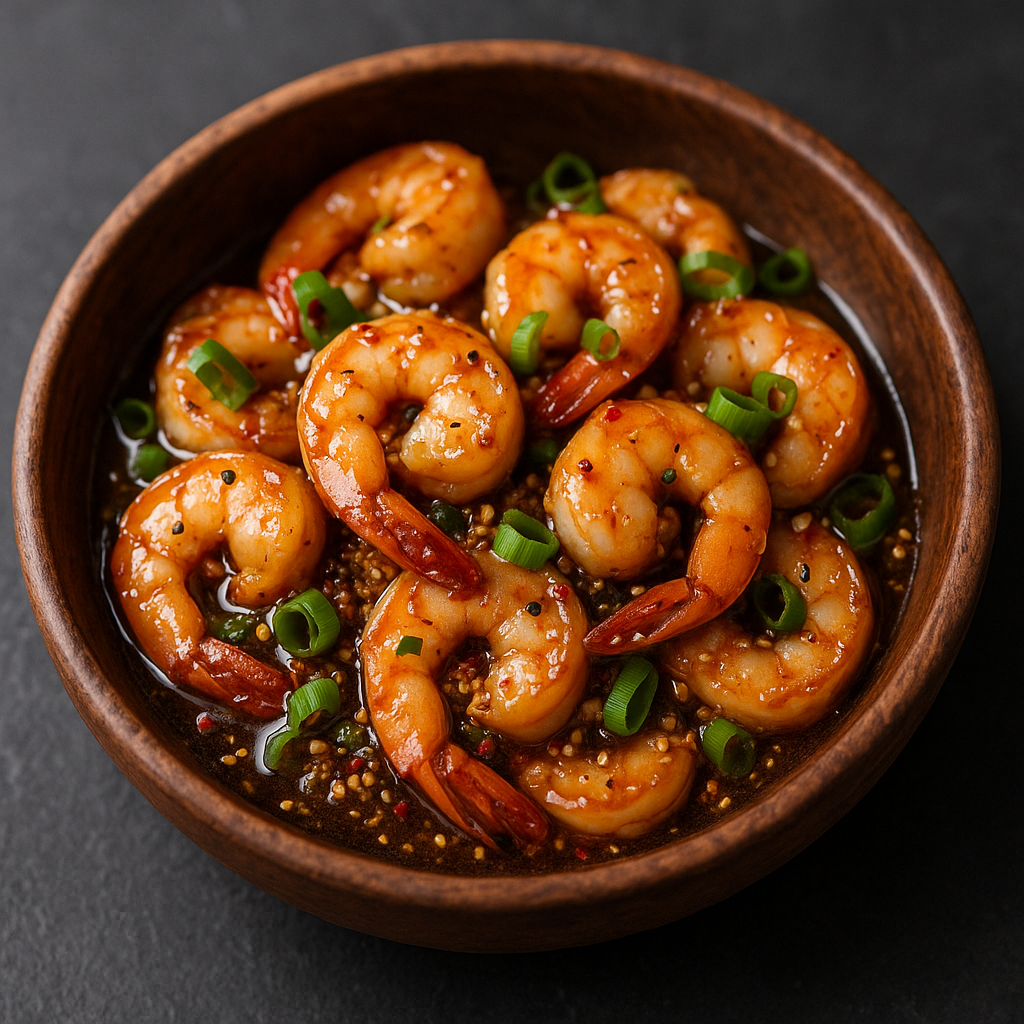 Honey Garlic Shrimp Skillet