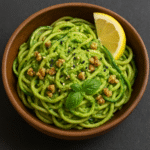 Zucchini Noodles with Avocado Pesto